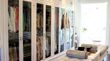 WALK IN CLOSET - Closet - walk in ceiling, floor, flooring, furniture, interior design, living room, room, wall, window, gray