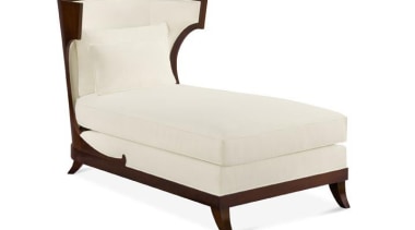 "My natural inclination for grandeur prompts me to bed, bed frame, chair, chaise longue, club chair, couch, furniture, mattress, outdoor furniture, product, product design, studio couch, white