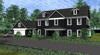 22 renosunnyside2 - Renosunny Side2 - architecture | architecture, cottage, elevation, estate, facade, farmhouse, home, house, property, real estate, residential area, roof, siding, suburb, black