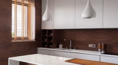 Worktop Glacier Dekton® XGloss Natural (HR) architecture, cabinetry, countertop, cuisine classique, interior design, kitchen, sink, gray, red