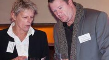 De Moss Mason (Millhouse Mews) and Shane Hoffman communication, socialite, gray