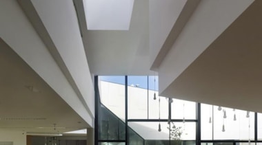 Library in Galicia, Spain - Library in Galicia, architecture, ceiling, daylighting, house, interior design, gray