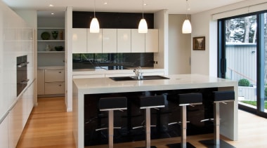 Khandallah Kitchen - Khandallah Kitchen - cabinetry | cabinetry, countertop, cuisine classique, floor, flooring, interior design, kitchen, room, wood flooring, gray