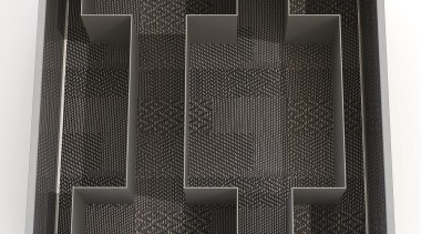 Open Space is a flexible drawer organizing system product, black, white