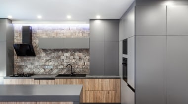 Architect: Martin ArchitectsPhotography by Alexander Kondrianenko architecture, cabinetry, countertop, floor, interior design, kitchen, product design, gray