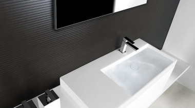 For unlimited freedom in bathroom design, Gessi North black and white, plumbing fixture, product, sink, tap, white, black