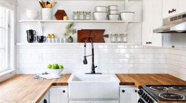 All white Kitchen - Industrial meets country - cabinetry, countertop, cuisine classique, interior design, kitchen, kitchen stove, room, white