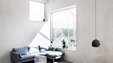 Architect: Sigured Larsen architecture, daylighting, floor, furniture, home, interior design, living room, product design, room, window, gray, white