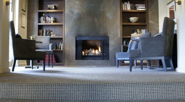 This enduringly popular tri-colour textured loop pile provides ceiling, floor, flooring, interior design, living room, lobby, tile, wood flooring, gray