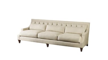 "Upholstery helps set the foundation for how a angle, couch, furniture, loveseat, outdoor sofa, product design, sofa bed, white