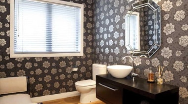 timber floors, decorative lampshade, brown patterned wallpaper powder bathroom, ceiling, floor, flooring, hardwood, home, interior design, laminate flooring, living room, room, tile, wall, wood flooring, white