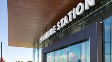 Exterior cladding featuring Laminam Filo Pece - Laminam architecture, building, facade, metropolitan area, brown, gray