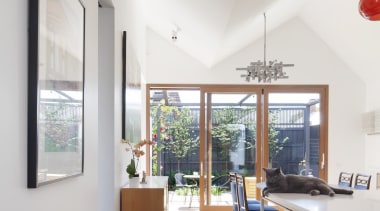 Architect: Steffen Welsch ArchitectsPhotography by Shannon McGrath apartment, architecture, ceiling, daylighting, floor, home, house, interior design, living room, property, real estate, window, white, gray