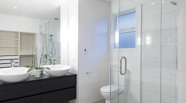 For more information, please visit www.gjgardner.co.nz bathroom, bathroom accessory, bathroom cabinet, floor, home, interior design, plumbing fixture, product design, room, tap, gray, white