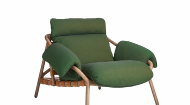 Stephen Burks and Roche Bobois collaborated on creating chair, furniture, white