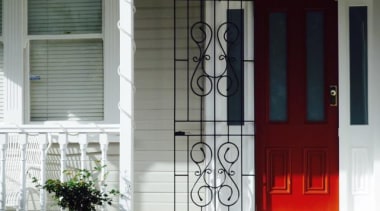 Have you been looking for something a little architecture, door, facade, gate, home, house, iron, porch, screen door, structure, window, gray, white