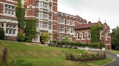 NOMINEEKnox College (4 of 4) - Coffey Education architecture, building, city, condominium, estate, facade, grass, home, house, mansion, neighbourhood, property, real estate, residential area, sky, suburb, town, tree, urban area, white, brown