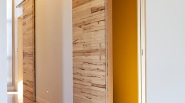 recycled tawa slider doors - recycled tawa slider architecture, door, floor, flooring, hardwood, home, interior design, real estate, wall, wood, wood flooring, orange