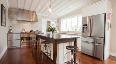 scp-1.jpg - cabinetry | ceiling | countertop | cabinetry, ceiling, countertop, cuisine classique, floor, flooring, hardwood, interior design, kitchen, laminate flooring, property, real estate, room, wood flooring, gray, brown