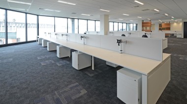 Furniture Lab provided furniture, desking and workstation solutions desk, floor, flooring, furniture, office, real estate, table, gray