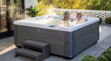 The FreshWater™ Salt System keeps spa water clean 