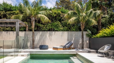 A well-designed pool not only provides a cool 