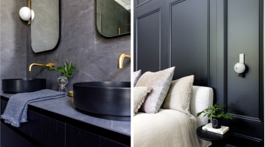 Dark tones and detailed finishes are celebrated in 