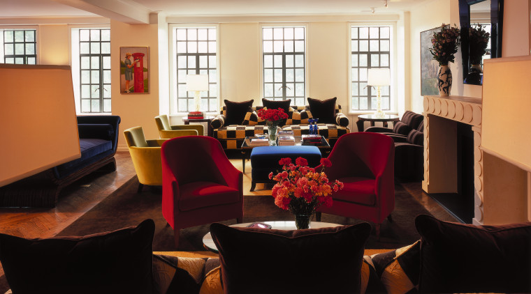 View of the living room area, a black furniture, home, interior design, living room, lobby, room, black