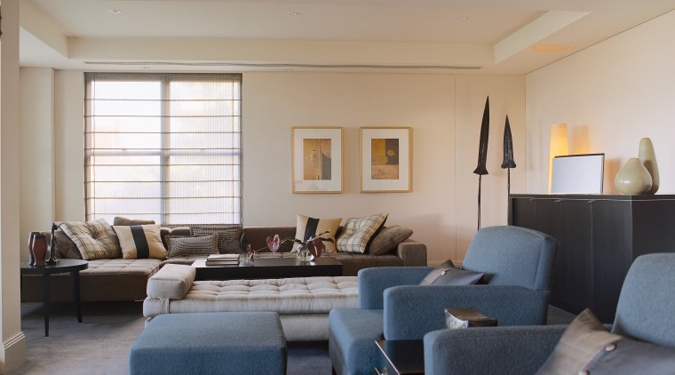 View of the living area, grey sofas and ceiling, daylighting, home, interior design, living room, property, real estate, room, gray