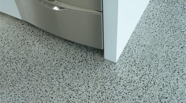 Close view of this polished floor - Close floor, flooring, line, product design, tile, gray