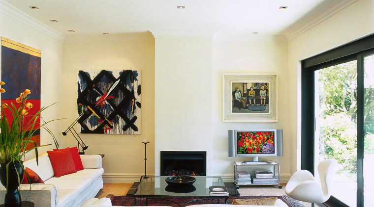 View of living areaView of a lounge area, ceiling, home, interior design, living room, property, real estate, room, white