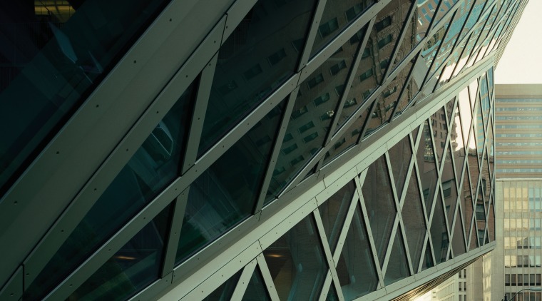 View of the exterior of the architectually designed architecture, bridge, building, daylighting, facade, fixed link, infrastructure, landmark, metropolis, metropolitan area, sky, skyway, structure, urban area, black