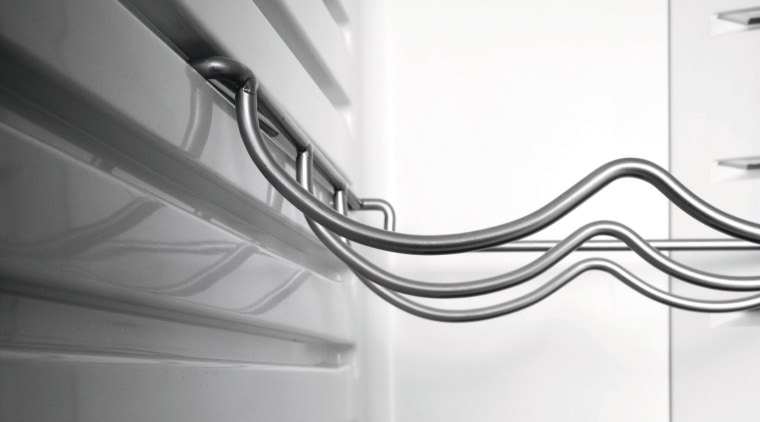 view of the wine rack now available in angle, black and white, design, light, lighting, line, monochrome, monochrome photography, product, product design, white, gray