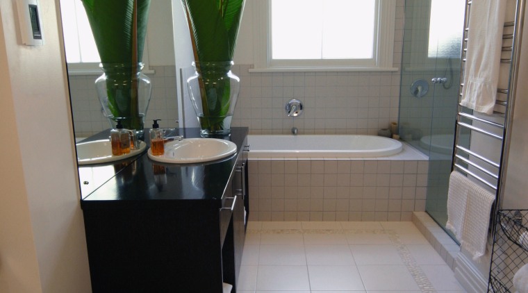 Examples of different heating options for bathrooms from bathroom, daylighting, floor, flooring, home, house, interior design, kitchen, property, real estate, room, sink, tile, window, gray