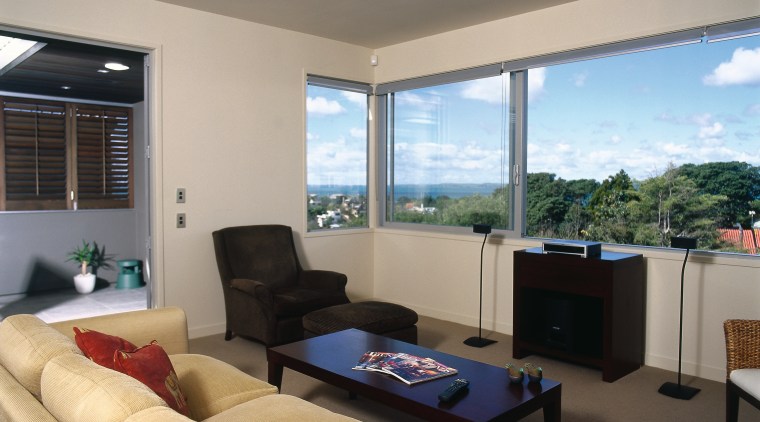 view of the bose 321 gsx dvd home architecture, ceiling, house, interior design, living room, property, real estate, room, window, gray