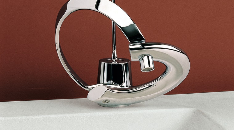 Chrome Faucet. - Chrome Faucet. - plumbing fixture plumbing fixture, product design, tap, red, white