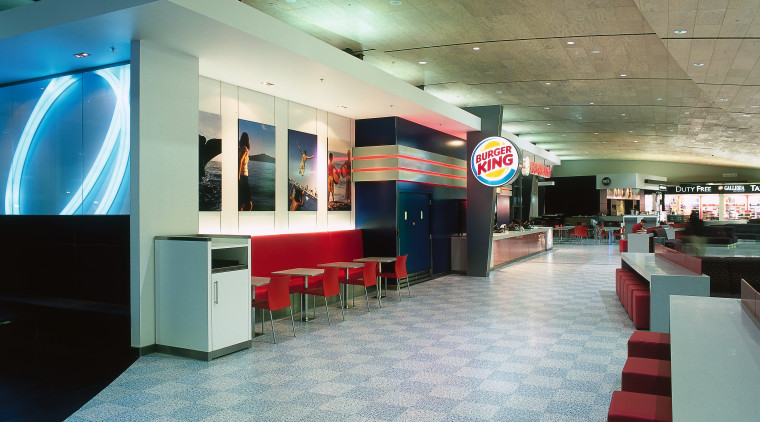 View of Burger King premises in food court architecture, ceiling, floor, flooring, interior design, leisure centre, lobby, gray