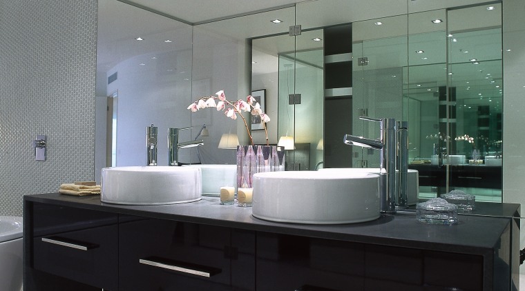 view of the high gloss poly urethane  ceiling, countertop, interior design, kitchen, product design, sink, gray, black