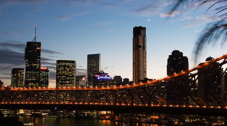 View of Aurora apartment on skyline with harbour bridge, building, city, cityscape, dawn, daytime, downtown, dusk, evening, horizon, landmark, metropolis, metropolitan area, night, reflection, river, sky, skyline, skyscraper, sunset, tower, tower block, urban area, water, black