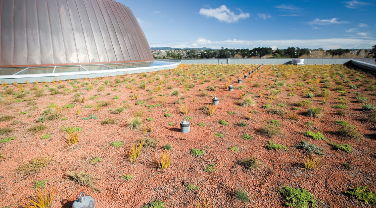 An exterior view of the lighting and ventilation. field, grass, landscape, sky, soil