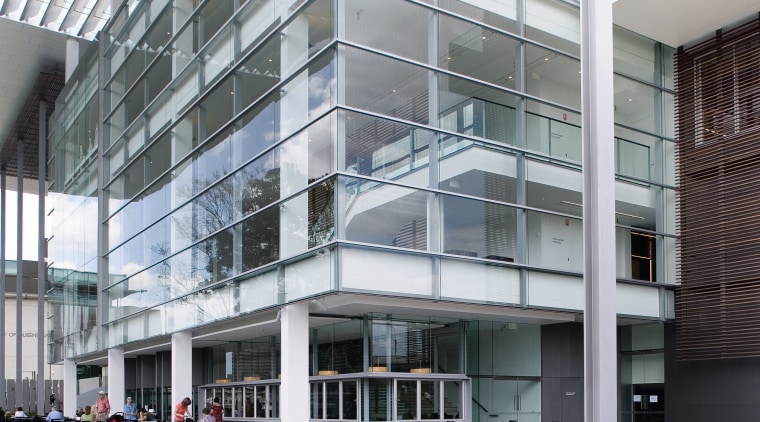 A view of some work by Wideform Queensland apartment, architecture, building, commercial building, condominium, corporate headquarters, facade, headquarters, house, metropolitan area, mixed use, neighbourhood, real estate, residential area, urban design, window, gray