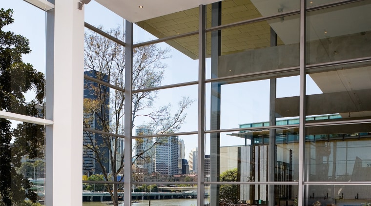 A view of some work by Gay Constructions. architecture, daylighting, glass, house, structure, window, gray