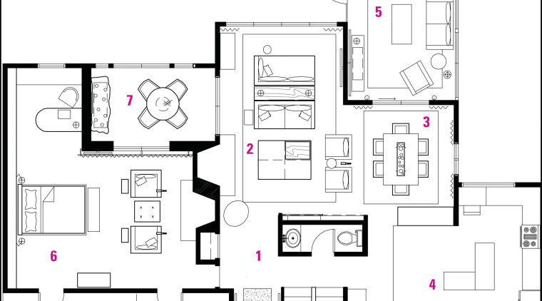 A view of the plan of the home. architecture, area, design, diagram, drawing, floor plan, font, line, pattern, plan, product, product design, residential area, schematic, square, structure, text, white