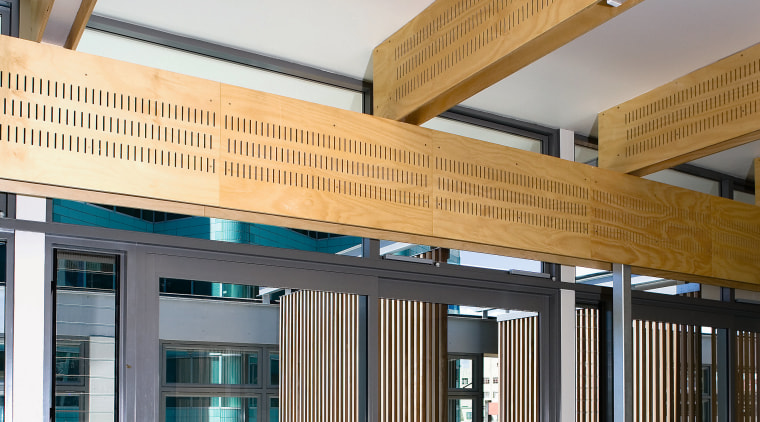 View o fthe interior fitout of the Doc architecture, daylighting, house, interior design, window, white