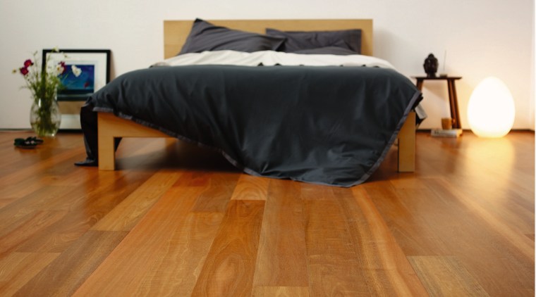 A view of these living areas featuring polished bed, bed frame, bedroom, floor, flooring, furniture, hardwood, laminate flooring, mattress, property, room, wood, wood flooring, brown, white