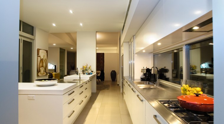 This kitchen, designed by Jude Porter, features 5mm ceiling, countertop, interior design, kitchen, real estate, gray