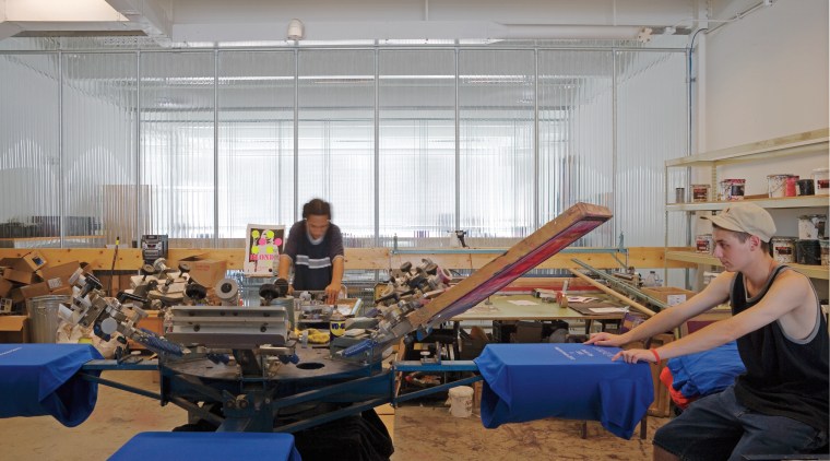 Traslucent acrylic panels ensure natrual daylight penetrates throughtout engineering, factory, manufacturing, gray