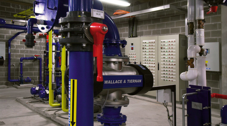 A view of water filtration and regulation systems automobile repair shop, engineering, factory, industry, machine, manufacturing, technology, gray, black