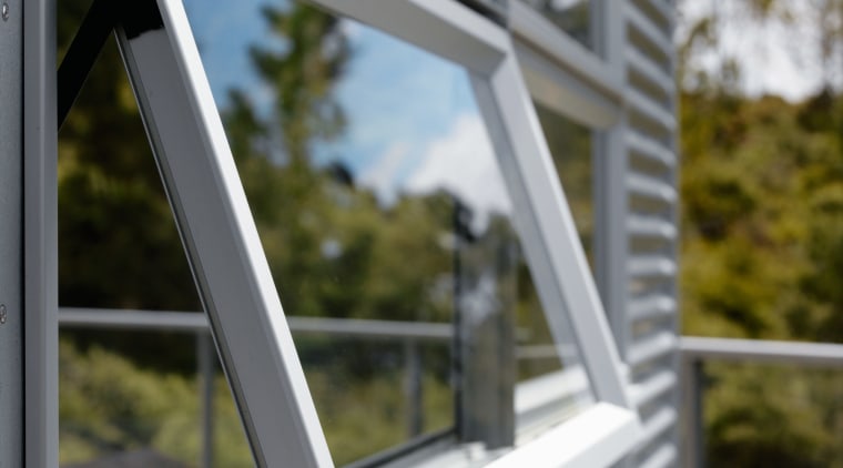 A view of a complex developed by BU daylighting, window, gray