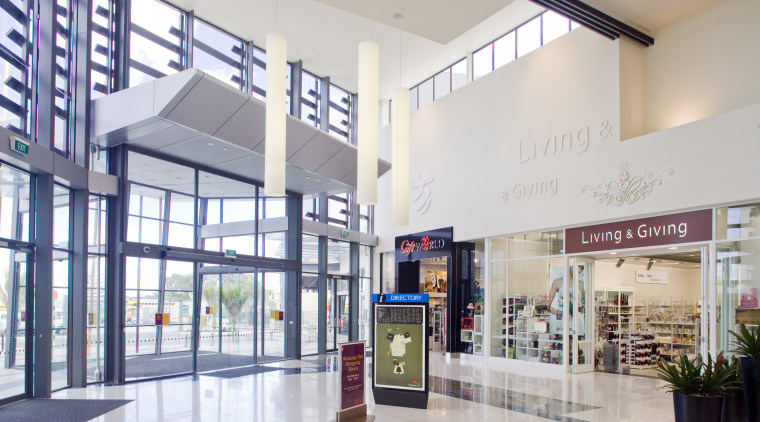 View of the inside of Westfield Shooping Centre, building, interior design, lobby, retail, shopping mall, white